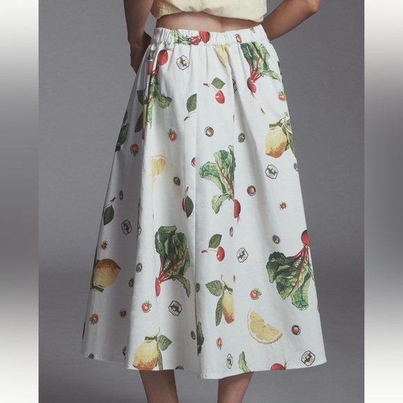 The Jacie Poplin Printed Midi Skirt by Maeve only wore once - Picture 2 of 8